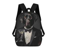 sinyumoney Labrador Retrievers Dog Sac À Dos Scolaire Pour Enfants, Sac À Dos De Voyage Décontracté, Grand Sac À Dos Pour Garçons Et Filles 17inch