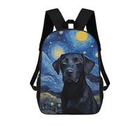 sinyumoney Labrador Starry Night Sacs À Dos Pour Garçons, Cartables Imprimés En 3D, Sacs À Dos De Voyage Tendance Pour Garçons (primaire, Collège) 17inch