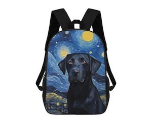 sinyumoney Labrador Starry Night Sacs À Dos Pour Garçons, Cartables Imprimés En 3D, Sacs À Dos De Voyage Tendance Pour Garçons (primaire, Collège) 17inch