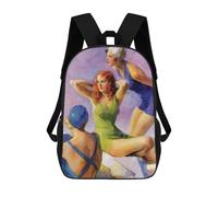 sinyumoney Ladies in Swimsuits Sacs À Dos Pour Garçons, Cartables Imprimés En 3D, Sacs À Dos De Voyage Tendance Pour Garçons (primaire, Collège) 17inch