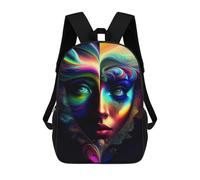 sinyumoney Lady Surreal 04 Sacs À Dos Pour Enfants, Cartables Imprimés En 3D, Sacs À Dos Pour Élèves Du Primaire Et Du Collège (garçons Et Filles) 17inch