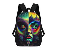 sinyumoney Lady Surreal 08 Sacs À Dos Pour Enfants, Cartables Imprimés En 3D, Sacs À Dos Pour Élèves Du Primaire Et Du Collège (garçons Et Filles) 17inch