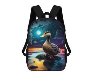 sinyumoney Lake Duck Sac À Dos Enfant Tendance Et Amusant, Sac À Dos Pour Garçons Et Adolescents, Sac D'école Imprimé En 3D Pour Garçons 17inch