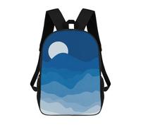 sinyumoney Landscape Collage A Sac À Dos Scolaire Imprimé En 3D Pour Garçons Et Filles, Sac À Dos Pour Ordinateur Portable Pour Enfants/étudiants/adultes 17inch