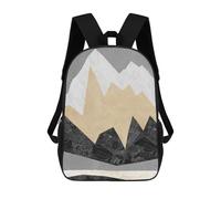 sinyumoney Landscape Collage VI Sac À Dos Scolaire Imprimé En 3D, Sac À Dos Décontracté Pour Enfants, Sac D'école Imprimé En 3D Pour Garçons, Primaire Et Collège 17inch