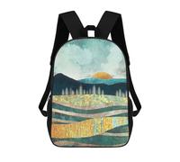 sinyumoney Late Summer Sacs À Dos Tendance Imprimés En 3D 17inch Sac D'école Décontracté Pour Enfants, Garçons, Élèves Du Primaire Et Du Collège