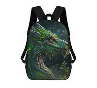 sinyumoney Leaf Dragon Sac À Dos Imprimé En 3D Pour Garçons, Sac D'école Grande Capacité, Sac De Voyage, Sac À Livres, Sac D'école Pour Garçons, Mochila 17inch