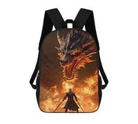 sinyumoney Legendary Fire Dragon Sacs À Dos Pour Enfants, Sac À Dos Scolaire, Sac À Dos Imprimé En 3D Pour Enfants, Sac À Dos De Voyage, Sac À Livres, Sac D'école Pour Enfants 17inch