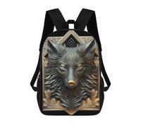 sinyumoney Legendary Golden Wolf Sac À Dos Scolaire, Sac À Dos Pour Ordinateur Portable - Idéal Pour Les Voyages, Le Travail Et Le Quotidien 17inch