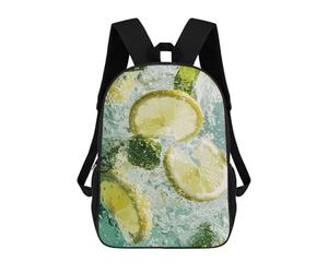 sinyumoney Lemon And Mint in Water Sac À Dos Enfant Tendance Et Amusant, Sac À Dos Pour Garçons Et Adolescents, Sac D'école Imprimé En 3D Pour Garçons 17inch