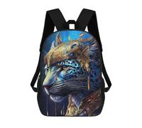 sinyumoney Leopard in Armor Sac À Dos En Peluche À Motif Dessin Animé, Sac À Dos 3D Pour Enfants, Idée Cadeau D'anniversaire Pour Garçons Et Filles 17inch