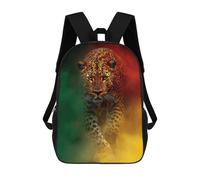 sinyumoney Leopard in Colorful Smoke Sacs À Dos Pour Enfants, Sac À Dos Scolaire Imprimé En 3D Pour Enfants, Sac À Dos De Voyage, Sac À Livres Pour Enfants 17inch Sac D'école