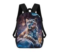 sinyumoney Leopard in Desert Landscape Sac À Dos Scolaire Imprimé En 3D Pour Enfants, Sac À Dos Garçon/fille, Sac De Voyage Pour Enfants 17inch
