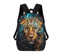 sinyumoney Leopard in Digital Art Sac À Dos Scolaire Imprimé En 3D Pour Garçons Et Filles, Sac À Dos Pour Enfants, Sac De Voyage 17inch
