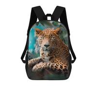 sinyumoney Leopard in Lush Jungle Sac À Dos Scolaire Imprimé En 3D Pour Garçons Et Filles, Sac À Dos Pour Enfants, Sac De Voyage 17inch