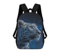sinyumoney Leopard in The Night Sky Sac À Dos Scolaire Pour Enfants, 43 Cm (17 Pouces), Imprimé En 3D, Pour Garçons, Élèves Du Primaire Et Du Collège