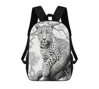sinyumoney Leopard in Tree Wildlife Art Print Sacs À Dos Pour Enfants, Sac À Dos Scolaire Imprimé En 3D Pour Enfants, Sac À Dos De Voyage, Sac À Livres Pour Enfants 17inch Sac D'école