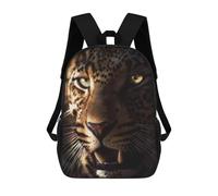 sinyumoney Leopard Portrait Close-Up Sacs À Dos Scolaires Pour Enfants, Sac D'école Imprimé En 3D Pour Garçons, Élèves Du Primaire Et Du Collège 17inch