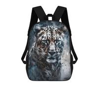 sinyumoney Leopard Portrait Painting Sac À Dos Scolaire Enfant Tendance Et Décontracté, Sac À Dos Imprimé En 3D Pour Garçon, Grand Sac À Dos 17inch