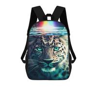 sinyumoney Leopard Underwater Rainbow Sac À Dos Enfant, Sac À Dos Anime, Grand Sac À Dos Enfant, Sac À Dos Imprimé En 3D Pour Enfants, Cartable, Cartable Pour Garçons Et Filles 17inch