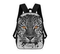 sinyumoney Leopard Watercolor Sac À Dos Avec Poche, Sacs À Dos Imprimés En 3D, Sacs De Voyage, Sacs À Livres, Sacs D'école Pour Enfants 17inch
