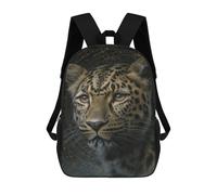 sinyumoney Leopard Wildlife Art Print Sac À Dos Enfant, Cartable, Sac D'école, Motif Dessin Animé 3D, Sac Pour Ordinateur Portable, Pour Garçons Et Filles 17inch