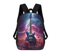 sinyumoney Lightning Space Guitar Sac À Dos Imprimé 3D Pour Enfants, Sac À Dos Léger Pour Écoliers Et Écoliers, Sac À Goûter Pour La Crèche 17inch