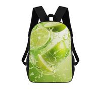 sinyumoney Limes Splashing in Water Sac À Dos Scolaire Pour Enfants, 43 Cm (17 Pouces), Imprimé En 3D, Pour Garçons, Élèves Du Primaire Et Du Collège