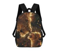 sinyumoney Lion And Cub Sacs À Dos Décontractés Pour Enfants, Sacs D'école Pour Adolescents, Filles Et Garçons, Sacs À Dos Pour Livres 17inch