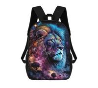 sinyumoney Lion Art Series Style 5 Sac À Dos Scolaire Pour Adolescents, Imprimé En 3D, Ajustable, À Poches Tendance, Pour Enfants, Garçons, Filles, Étudiants Et Adolescents 17inch