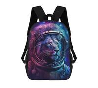 sinyumoney Lion Astronaut in Space -8 Sacs À Dos Pour Enfants, Sac À Dos Scolaire Imprimé En 3D Pour Enfants, Sac À Dos De Voyage, Sac À Livres Pour Enfants 17inch Sac D'école