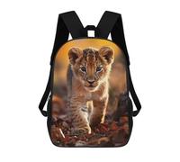 sinyumoney Lion Cub Sac À Dos Scolaire Imprimé En 3D Pour Garçons Et Filles, Sac À Dos Pour Enfants, Sac De Voyage 17inch