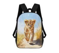 sinyumoney Lion Cub Walking Sacs À Dos Scolaires Pour Garçons Et Filles, Sacs À Dos Décontractés Pour Le Sport, Sacs À Dos De Grande Capacité Pour L'école Primaire 17inch