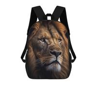 sinyumoney Lion Face Animal Sac À Dos Scolaire Imprimé En 3D Pour Enfants, Sac À Dos Garçon/fille, Sac De Voyage Pour Enfants 17inch