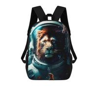 sinyumoney Lion Face Sacs À Dos Scolaires Pour Enfants, Sac D'école Imprimé En 3D Pour Garçons, Élèves Du Primaire Et Du Collège 17inch