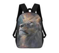 sinyumoney Lion in Space Art Print Sac À Dos Scolaire Pour Enfants, Sac À Dos De Voyage Décontracté, Grand Sac À Dos Pour Garçons Et Filles 17inch
