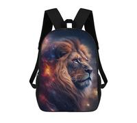 sinyumoney Lion in Space Sacs À Dos Décontractés Pour Enfants, Sacs D'école Pour Adolescents, Filles Et Garçons, Sacs À Dos Pour Livres 17inch