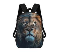 sinyumoney Lion Water Animal Face Sacs À Dos Pour Enfants, Cartables Imprimés En 3D, Sacs À Dos Pour Élèves Du Primaire Et Du Collège (garçons Et Filles) 17inch