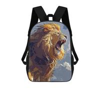 sinyumoney Lions Roar Sacs À Dos Scolaires Pour Enfants, Sac D'école Imprimé En 3D Pour Garçons, Élèves Du Primaire Et Du Collège 17inch