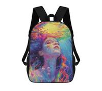 sinyumoney Liquid Dreams Sac À Dos Scolaire Imprimé En 3D, Sac À Dos Décontracté Pour Enfants, Sac D'école Imprimé En 3D Pour Garçons, Primaire Et Collège 17inch