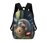 sinyumoney Little Hedgehog Sacs À Dos Scolaires, Sacs À Dos Décontractés Pour L'école, Le Travail Et Les Voyages, Pour Adolescents, Filles, Garçons, Femmes Et Hommes 17inch