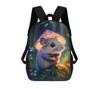 sinyumoney Little Mouse in The Forest Sacs À Dos Tendance Imprimés En 3D 17inch Sac D'école Décontracté Pour Enfants, Garçons, Élèves Du Primaire Et Du Collège