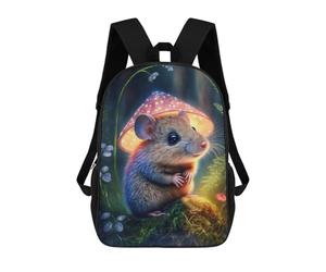 sinyumoney Little Mouse in The Forest Sacs À Dos Tendance Imprimés En 3D 17inch Sac D'école Décontracté Pour Enfants, Garçons, Élèves Du Primaire Et Du Collège