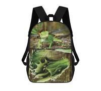 sinyumoney Lizard With Dragon Mindset Sacs À Dos Pour Enfants, Sac À Dos Scolaire Imprimé En 3D Pour Enfants, Sac À Dos De Voyage, Sac À Livres Pour Enfants 17inch Sac D'école