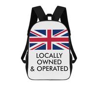 sinyumoney LOCAL OPERATOR UK Sac À Dos Scolaire Pour Enfants Imprimé En 3D, Idéal Pour Les Voyages Et Les Lectures, Pour Les Garçons Et Les Élèves Du Primaire 17inch