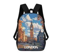 sinyumoney London Big Ben Illustration Sacs À Dos Pour Enfants, Sac À Dos Scolaire, Sac À Dos Imprimé En 3D Pour Enfants, Sac À Dos De Voyage, Sac À Livres, Sac D'école Pour Enfants 17inch