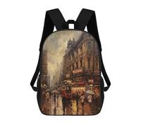 sinyumoney London Iconic Landmarks Sac À Dos Scolaire Imprimé En 3D, Sac À Dos Décontracté Pour Enfants, Sac D'école Imprimé En 3D Pour Garçons, Primaire Et Collège 17inch