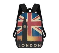 sinyumoney London Skyline Sacs À Dos Décontractés Pour Enfants, Sacs D'école Pour Adolescents, Filles Et Garçons, Sacs À Dos Pour Livres 17inch