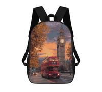 sinyumoney London Sunset with Big Ben-1 Sac À Dos Imprimé En 3D, Sac D'école Décontracté Et Tendance Pour Enfants, Sac D'école Pour Garçons, Collégiens 17inch