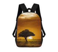 sinyumoney Lonely Tree at Sunset Sac À Dos Pour Garçons Et Adolescents, Sacs À Dos Pour Filles, Sacs À Dos Pour Tout-petits, Sacs À Livres Pour L'école Primaire Et Le Collège 17inch